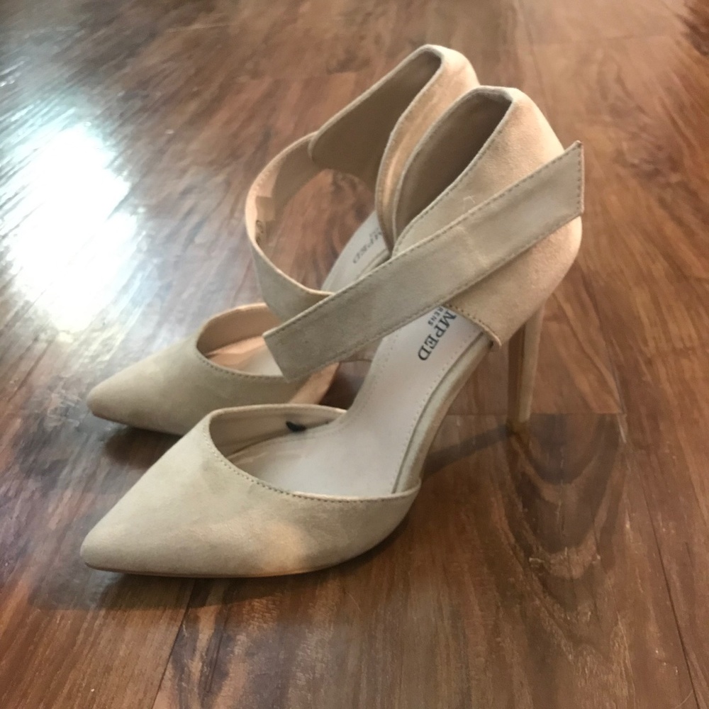 Suede Nude Heels